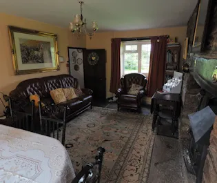A closer look at the breakfast table, set for guests